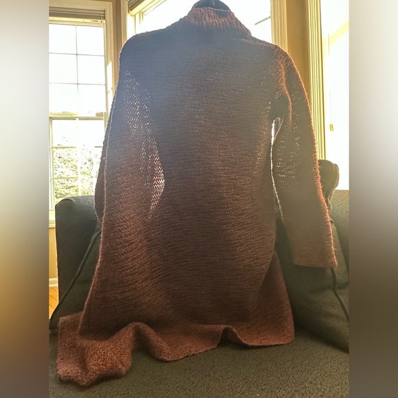 Eileen Fisher 100% baby alpaca open front cardigan - Picture 5 of 10